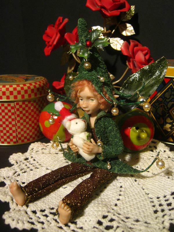 Ooak Posable Fairy Tale Noel e Orsetto